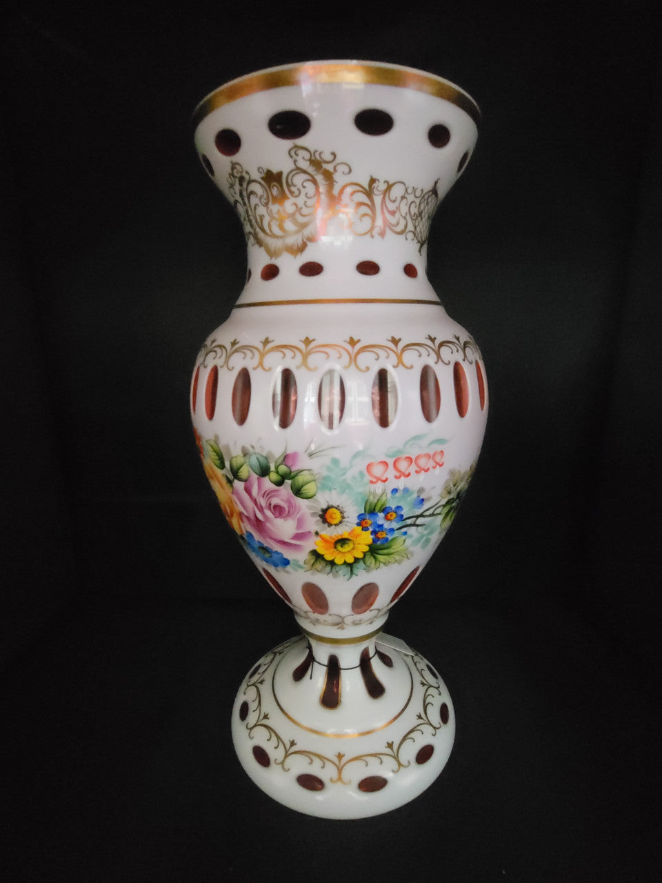 Bohemian Glass Vase