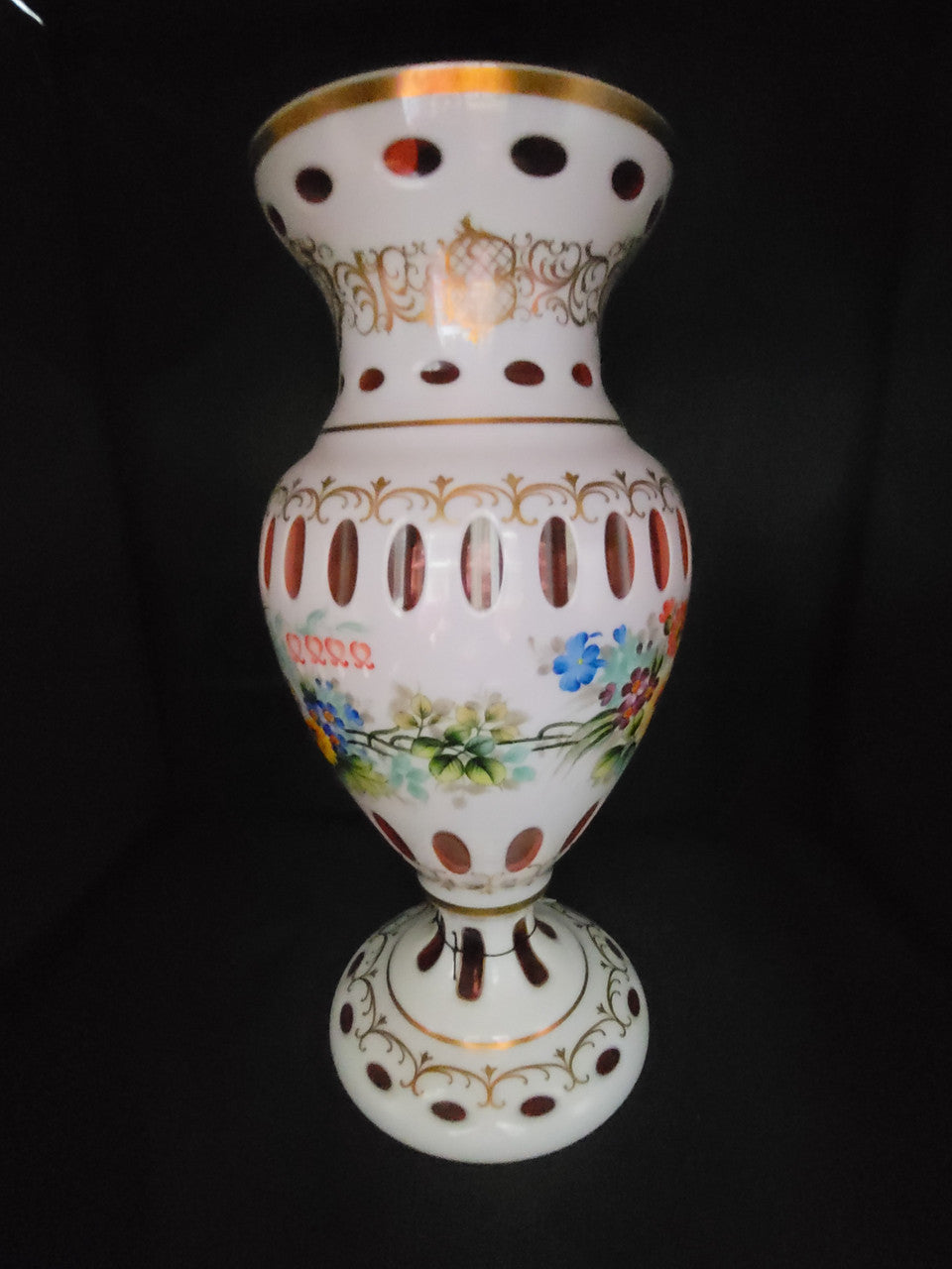 Bohemian Glass Vase