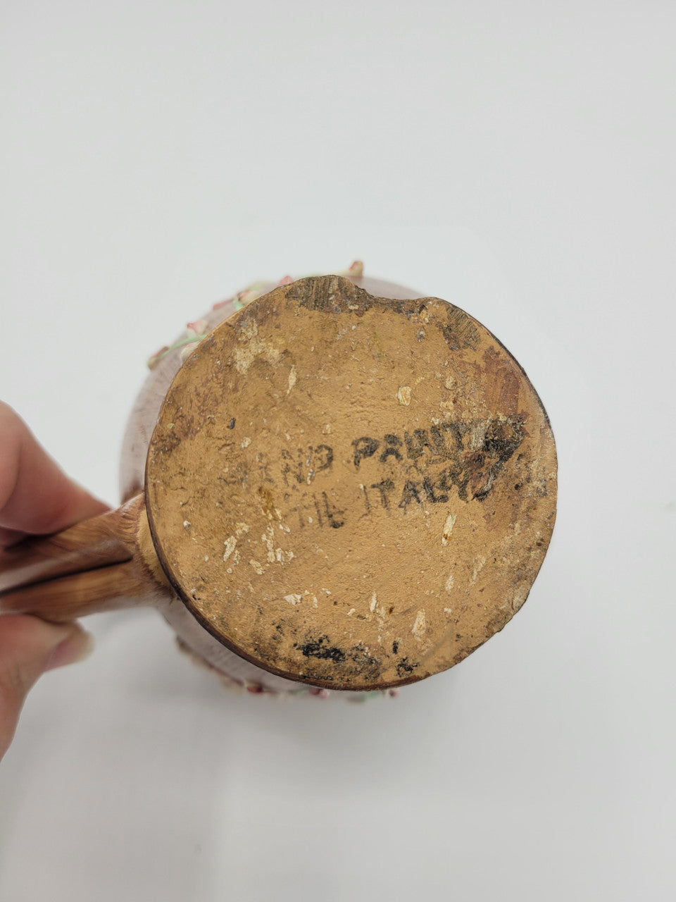 Ceramic Italian Icing Flower Pitcher