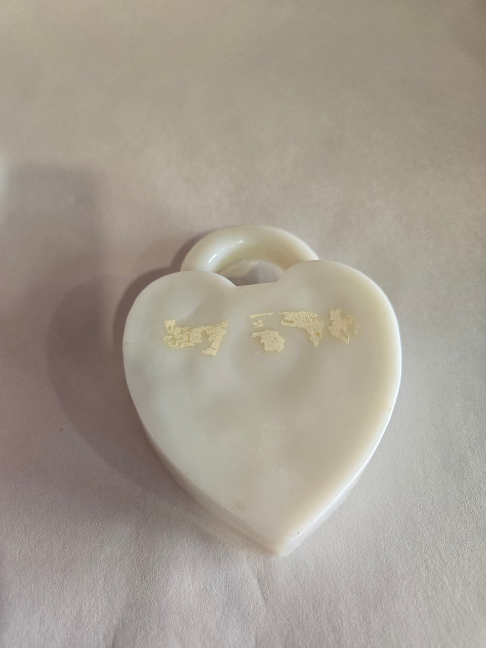 Vintage Milk Glass Trinket Jewelry Box w/ Lid