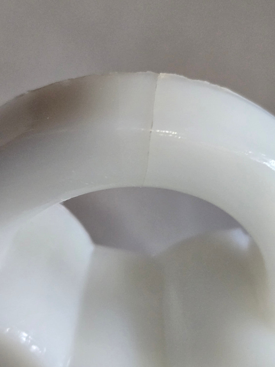 Vintage Milk Glass Trinket Jewelry Box w/ Lid