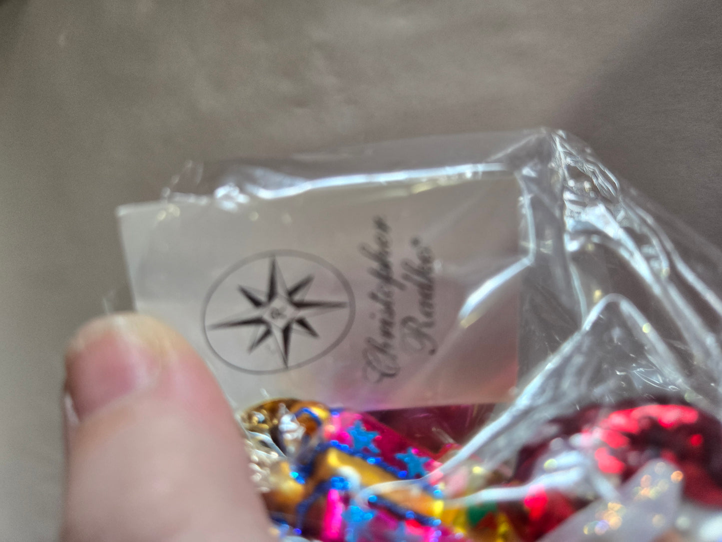 Christopher Radko "Lots of Loot" Santa Ornament