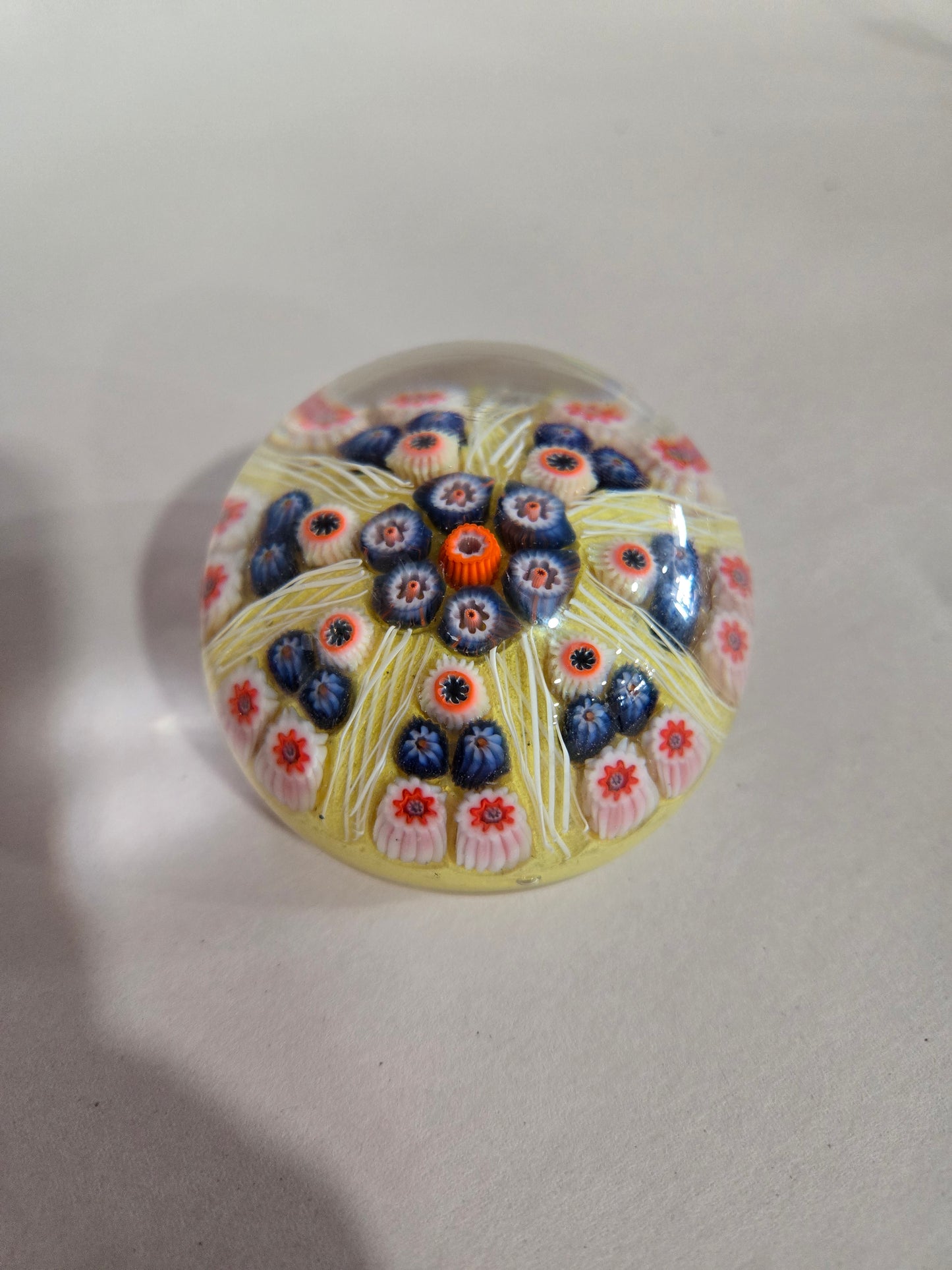 Strathearn Millefiori Art Glass Paperweight