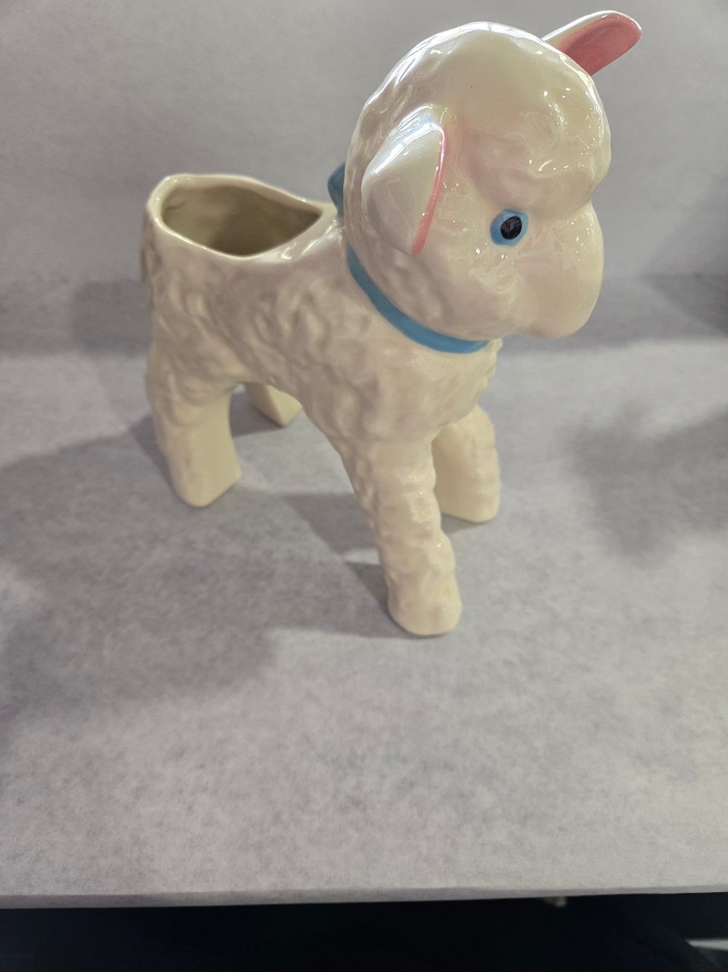 Vintage Hull Pottery Lamb Planter