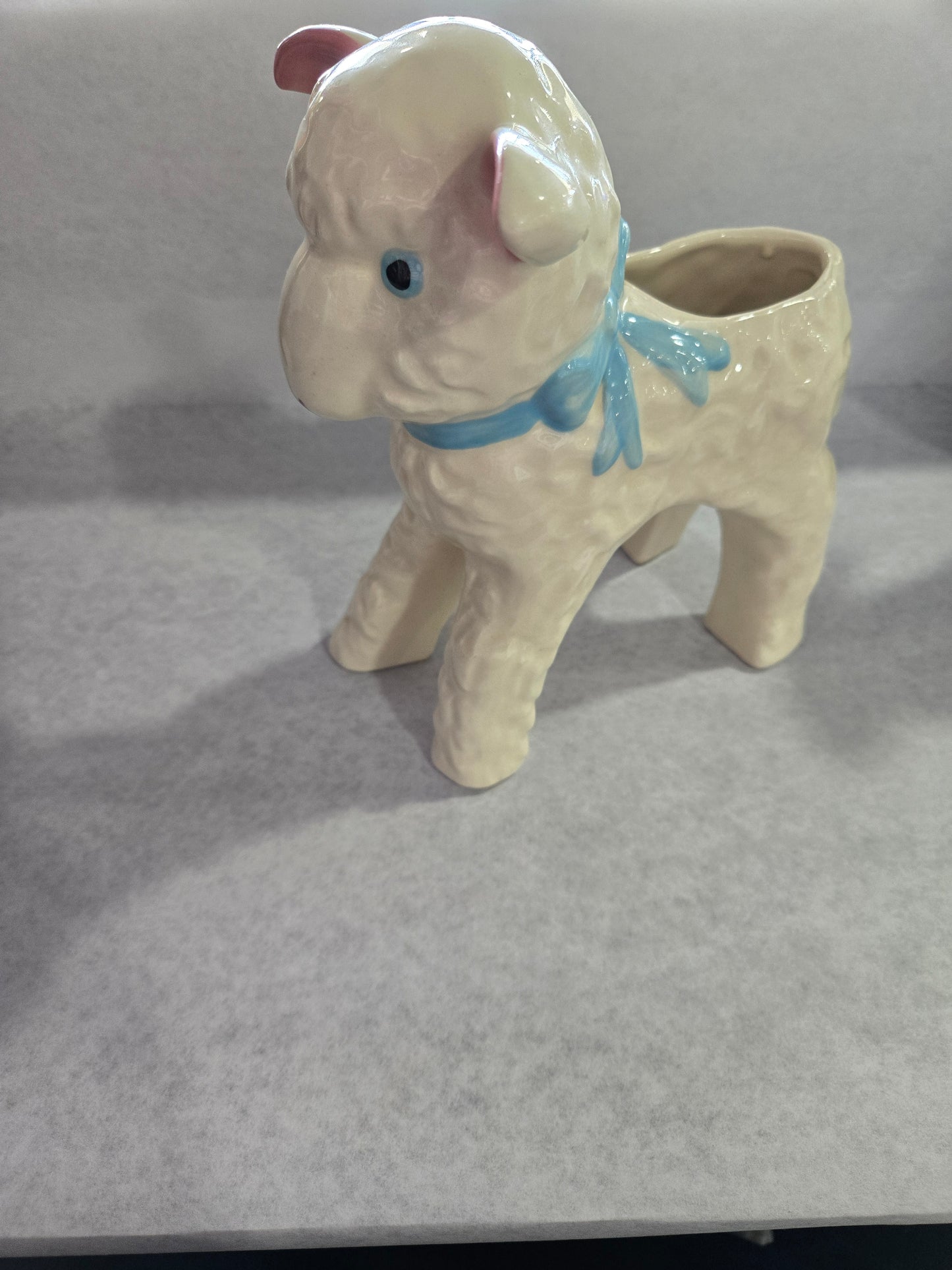 Vintage Hull Pottery Lamb Planter