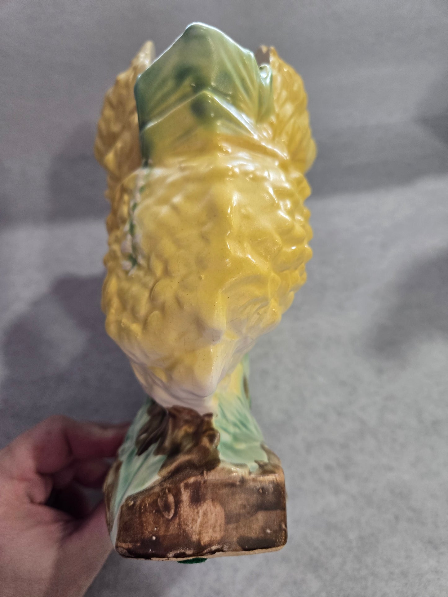Vintage McCoy Pottery Yellow Chrysanthemum Vase