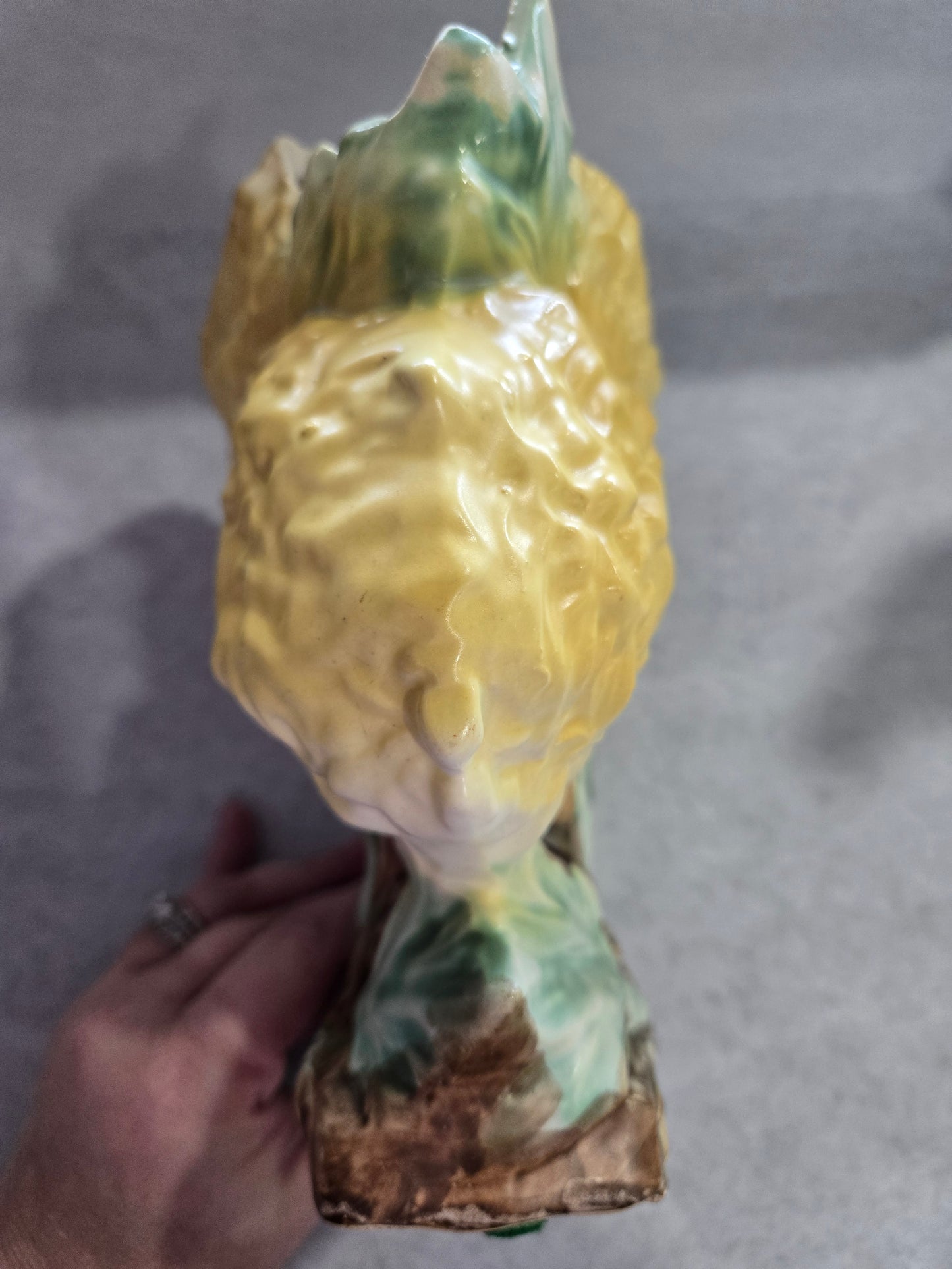 Vintage McCoy Pottery Yellow Chrysanthemum Vase