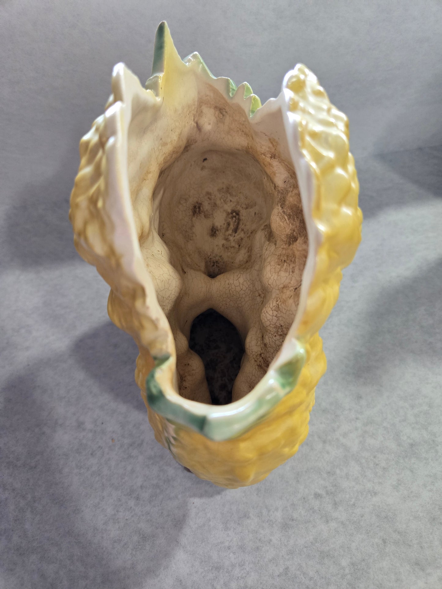 Vintage McCoy Pottery Yellow Chrysanthemum Vase