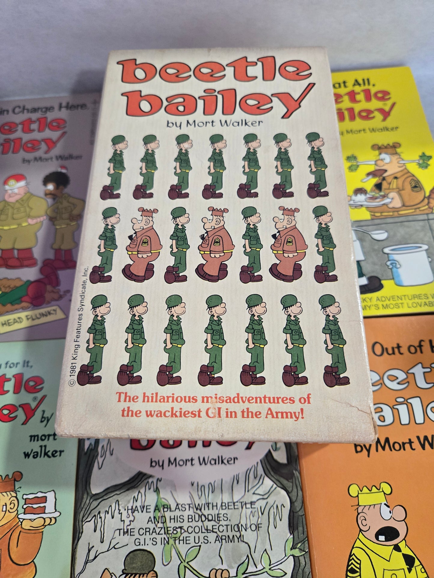 1982 "Beetle Bailey" 6 Book Set