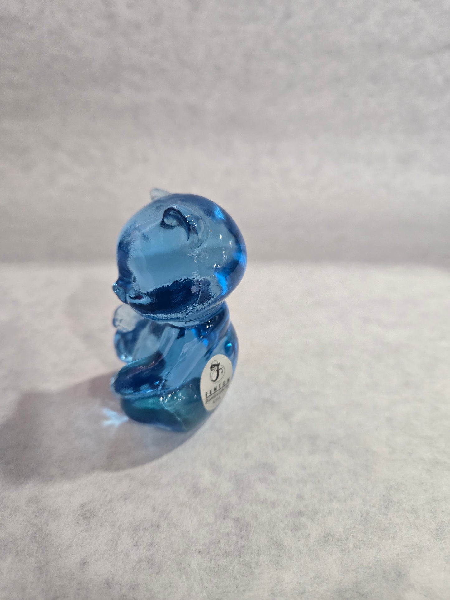 Small Fenton Ice Blue Sitting Bear