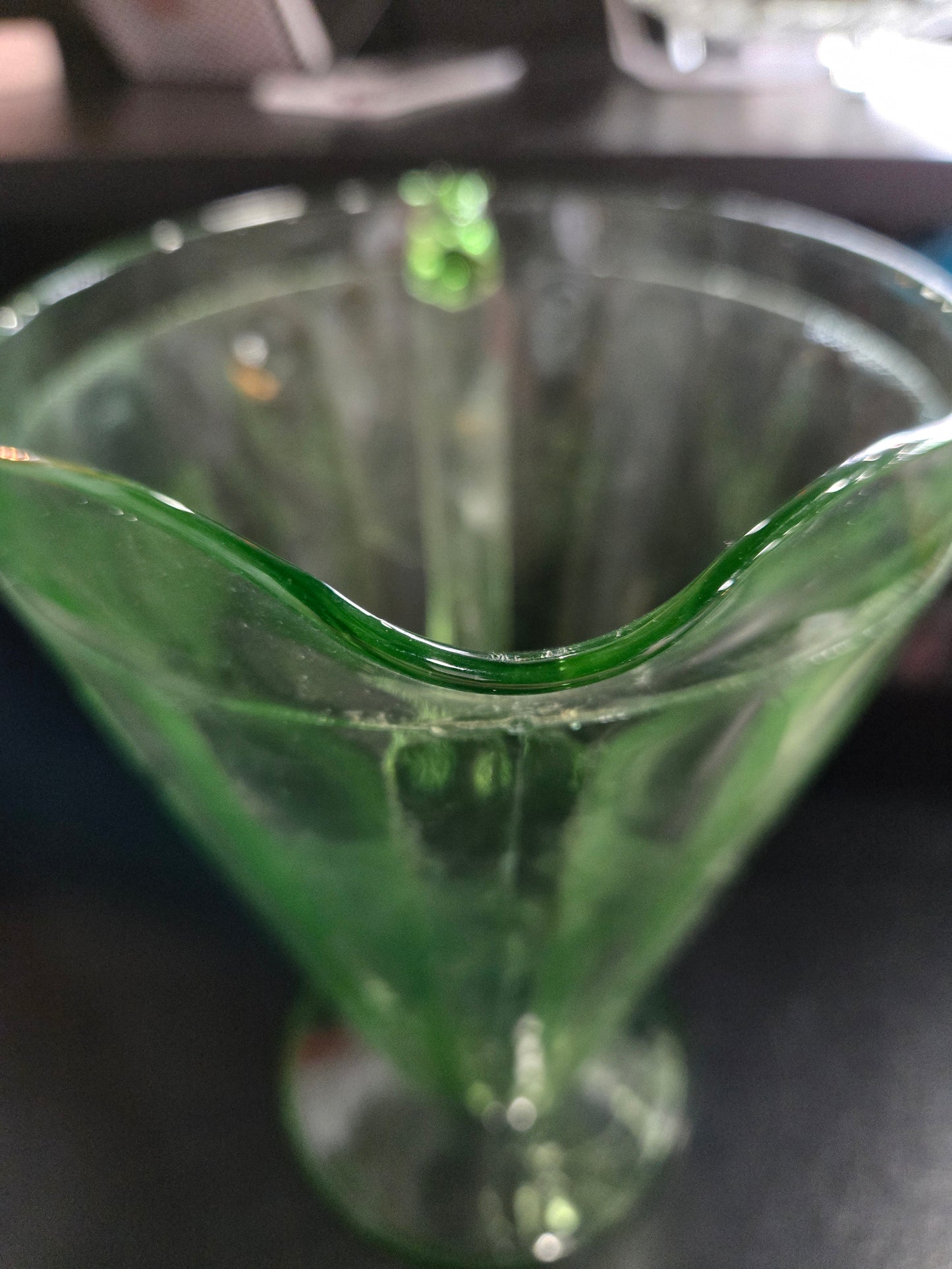 Jeanette glass Uranium glass Pitcher