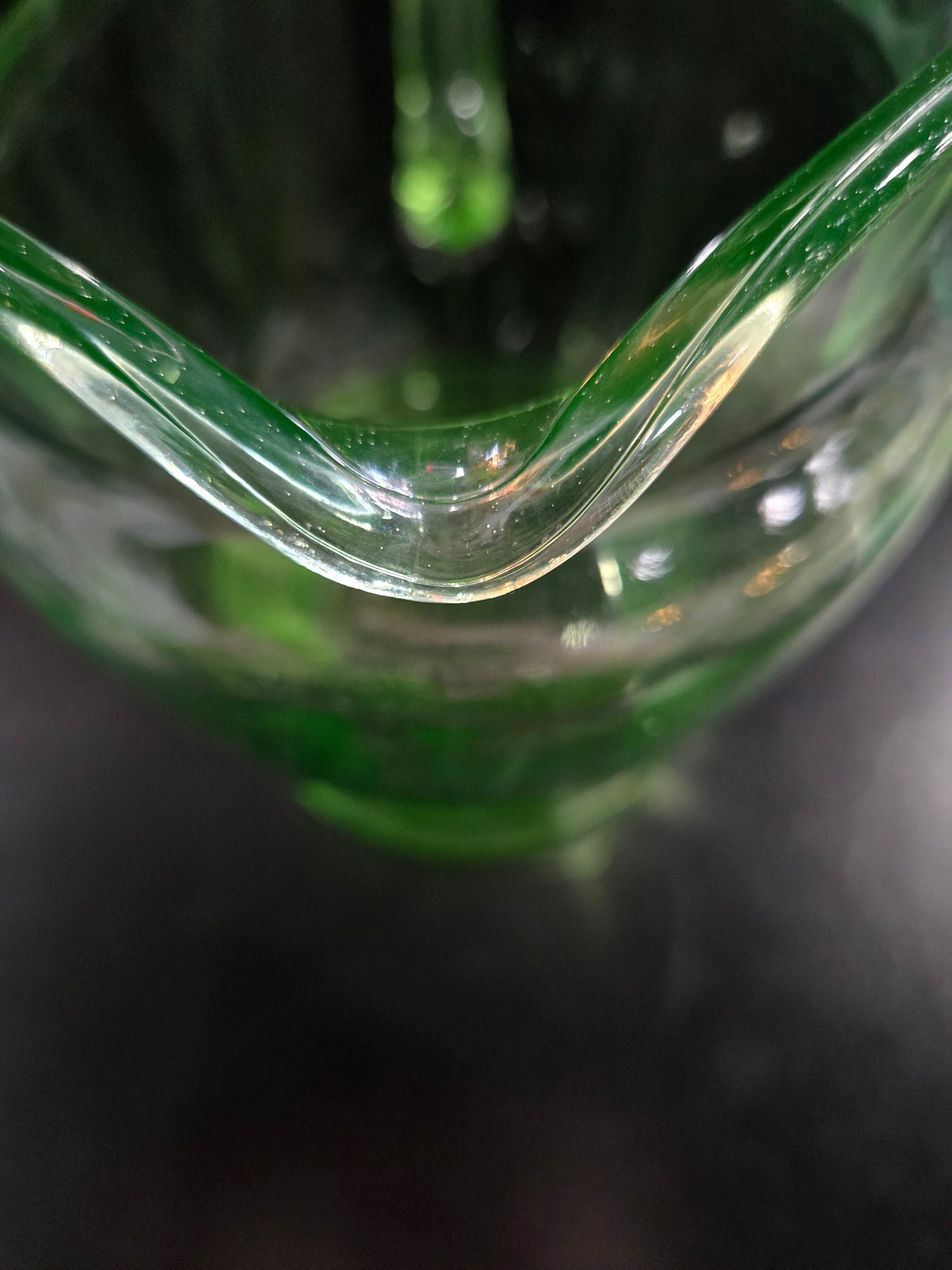Vintage Vaseline uranium glass pitcher
