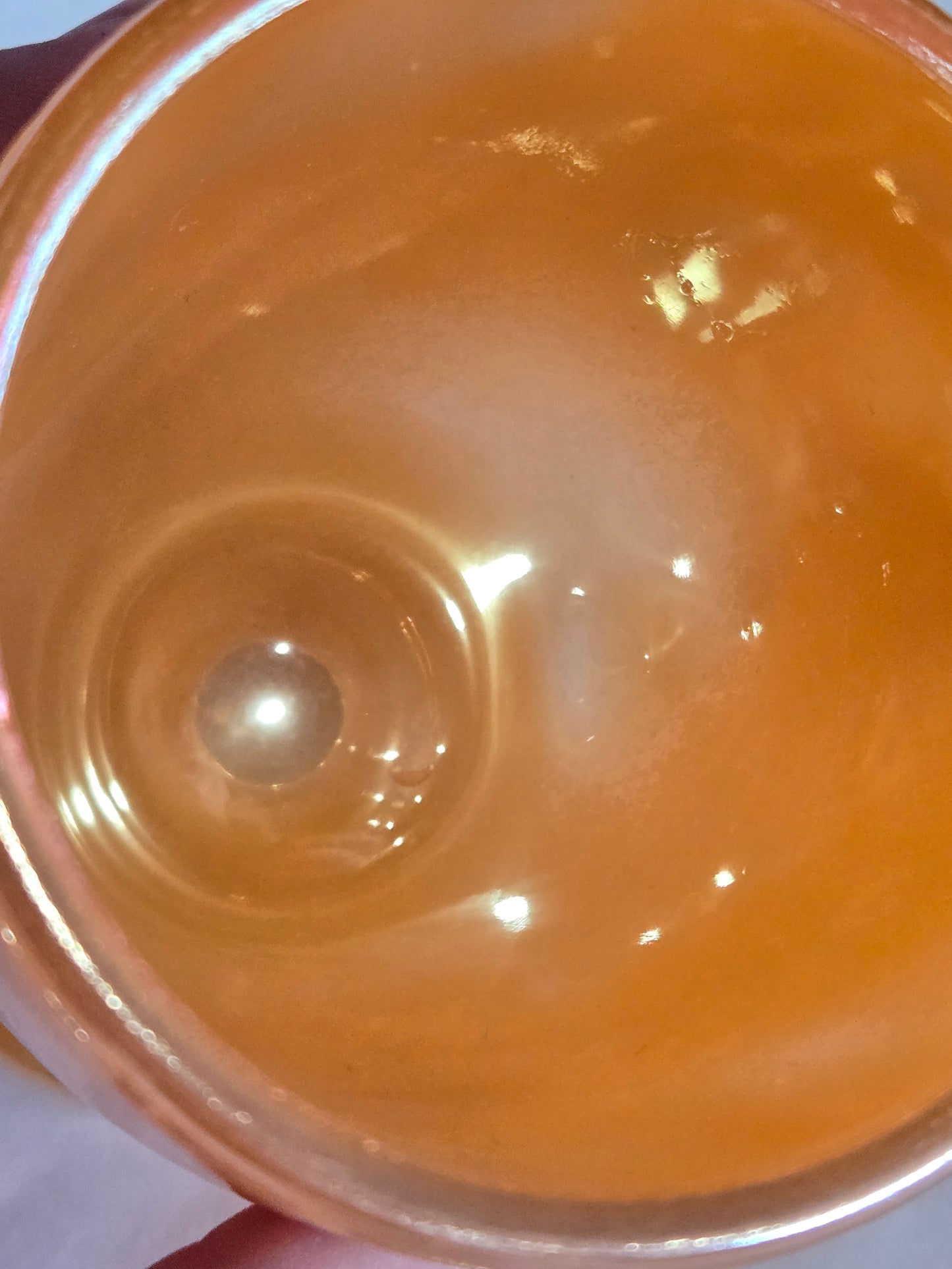 Vintage peach lusterware mug