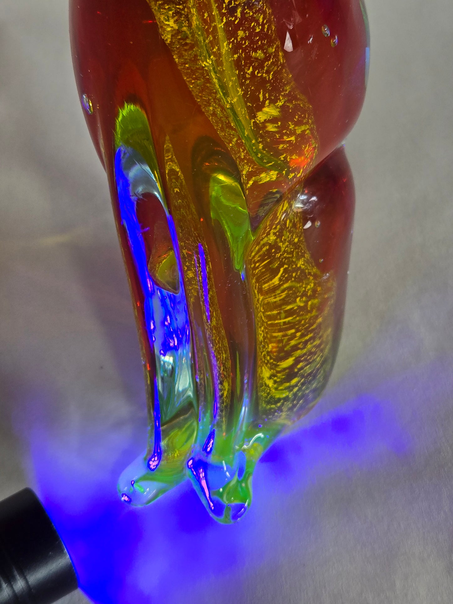 Colorful Murano glass dog