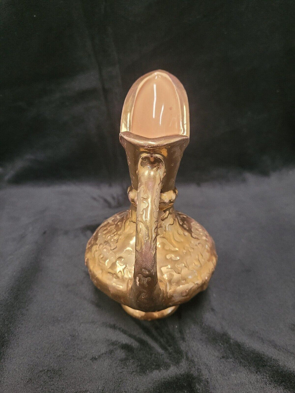 Weeping Gold Ewer with Pink Interior