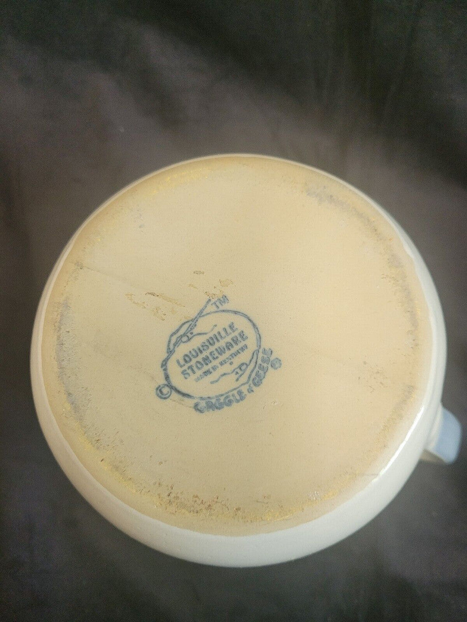 Louisville Stoneware Pitcher Gray / Blue -Gaggle of Geese