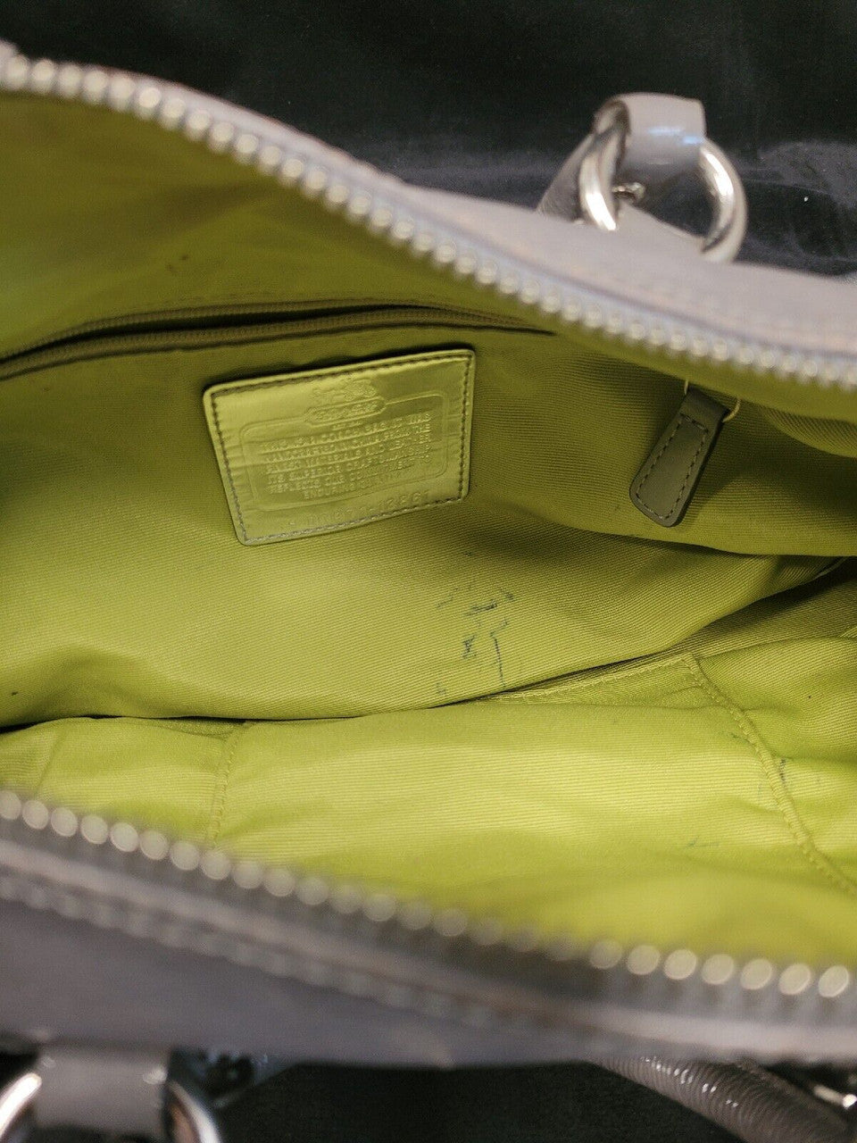 Coach Green/Gray Sabrina Purse