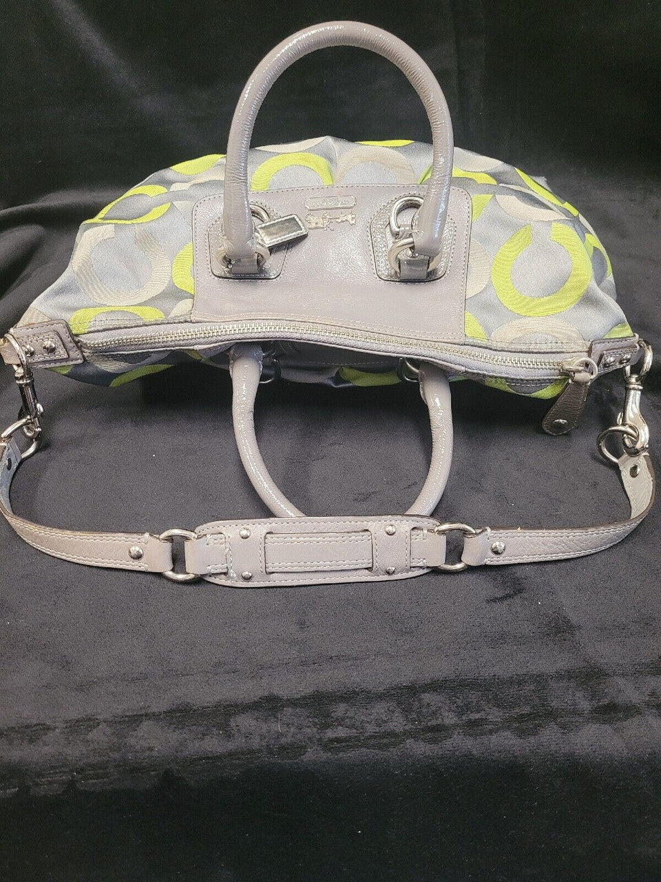 Coach Green/Gray Sabrina Purse