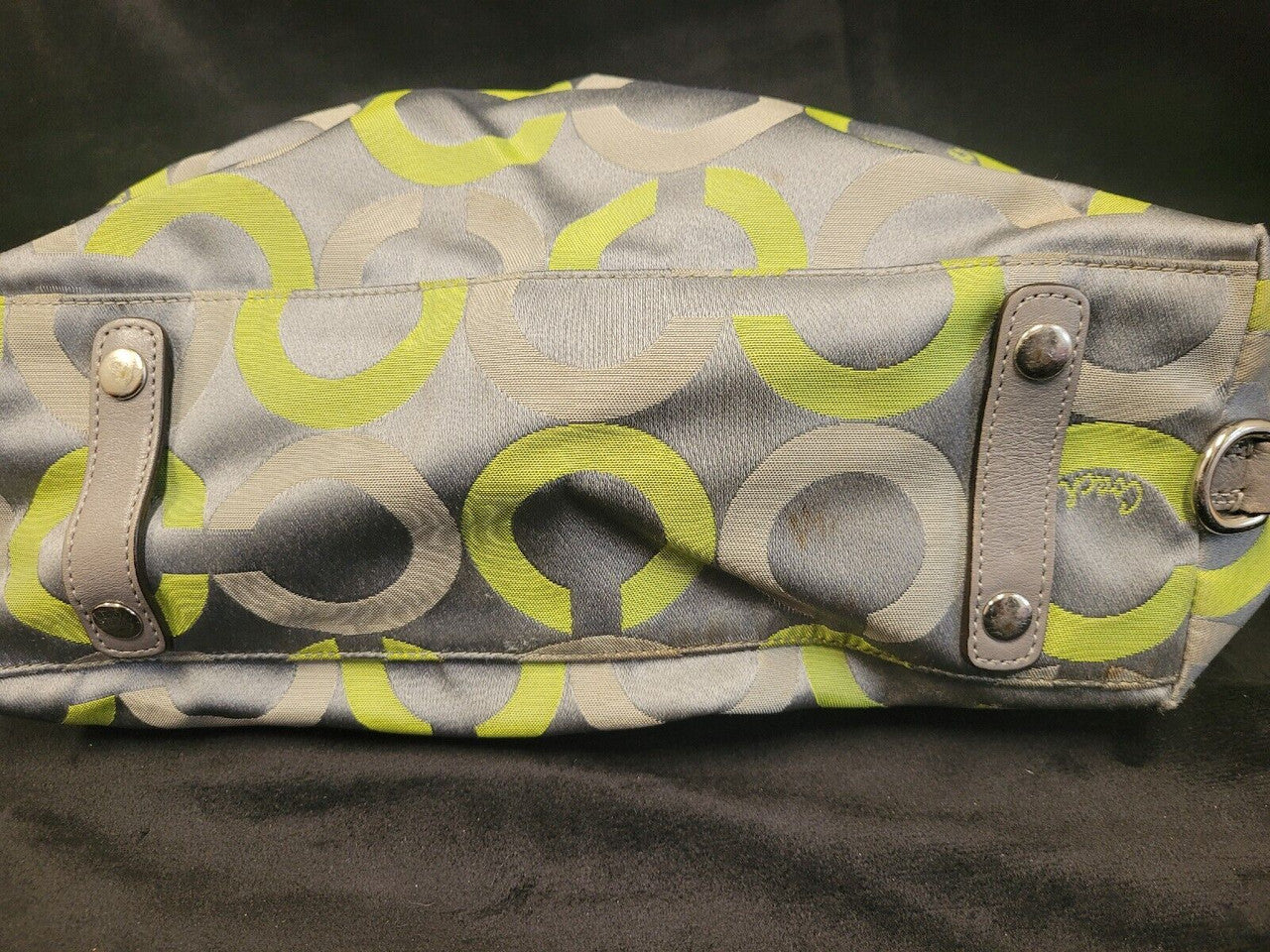Coach Green/Gray Sabrina Purse