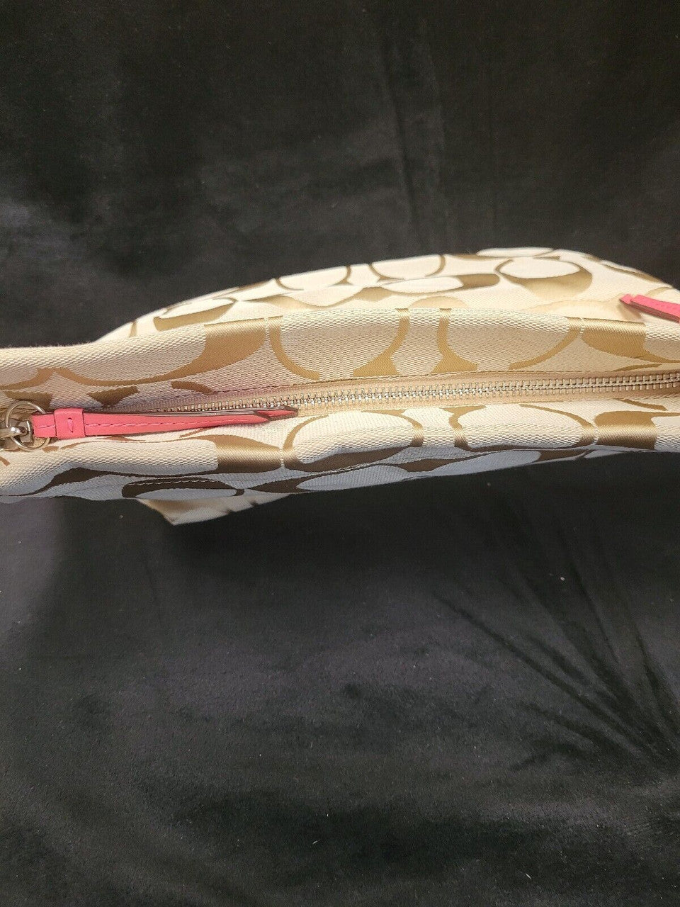 Coach Bag with Pink Shoulder Strap