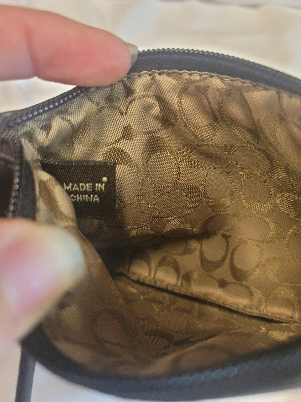 Black Coach Wristlet