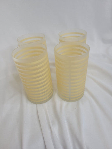 Mid century frosted glasses