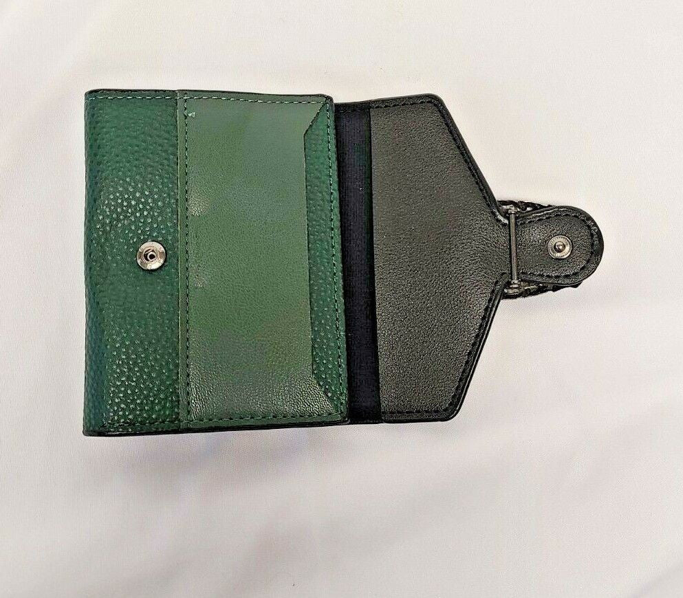 Faux Leather Green Wallet