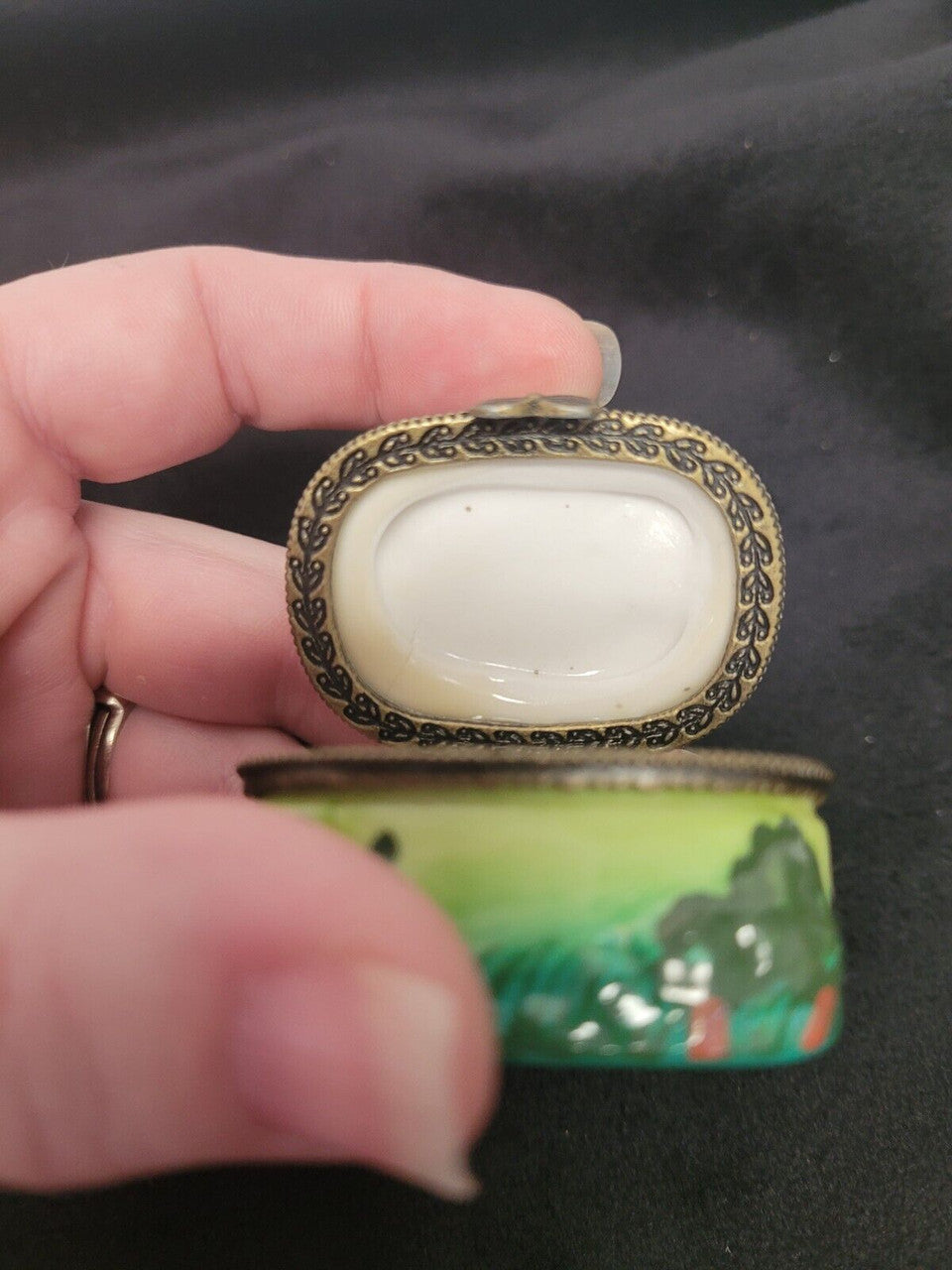 Collectible Elephant and Baby Trinket Box