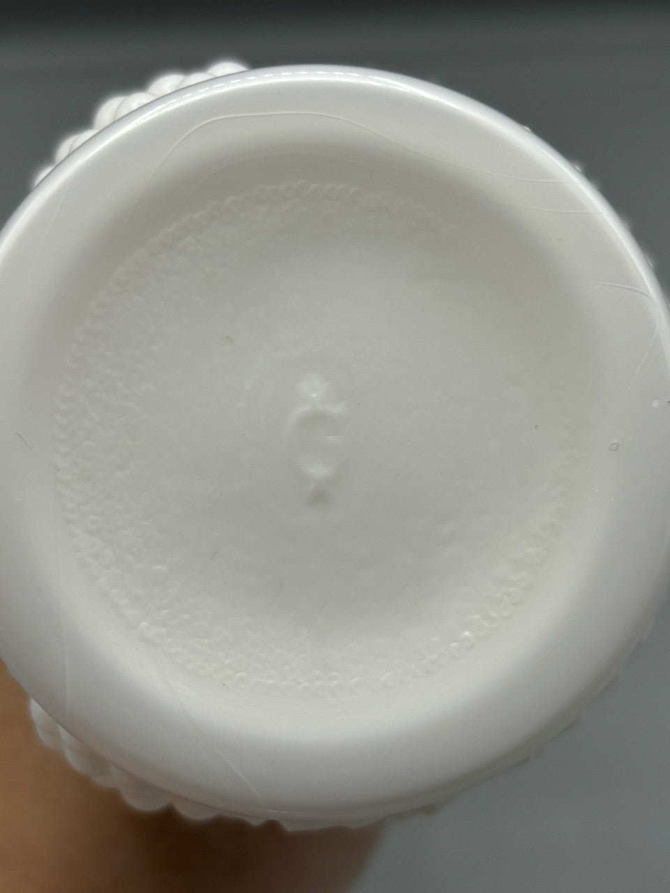 Imperial Art Glass Co Salt and Pepper Hanging Grapes Milk Glass