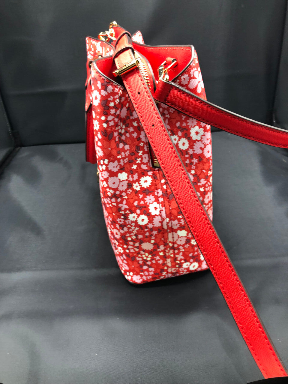 Michael Kors Red Floral Purse