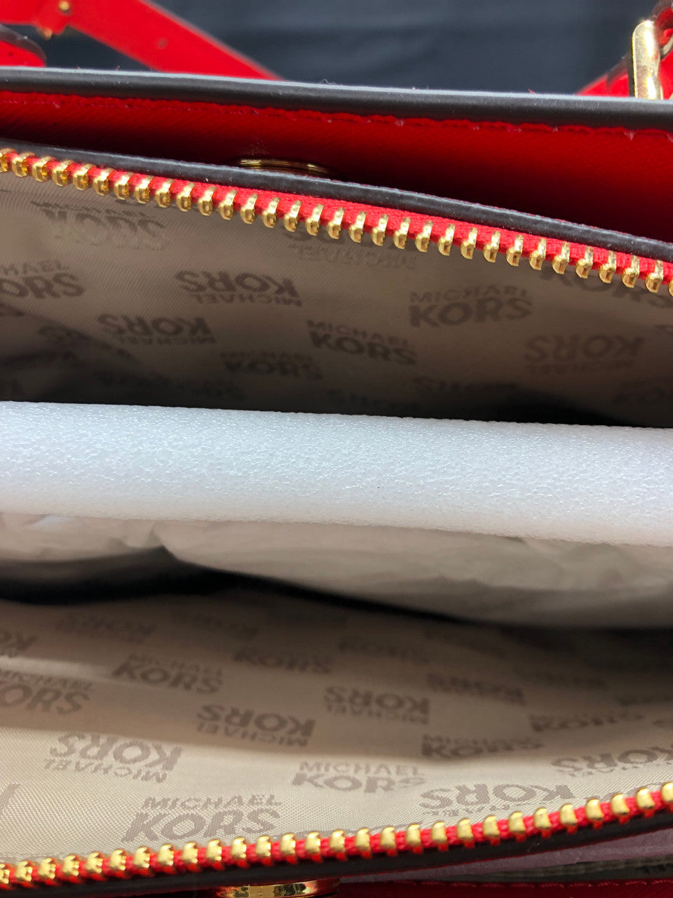 Michael Kors Red Floral Purse