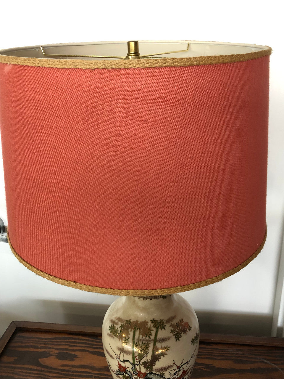 Satsuma Vase Lamp signed Japanese