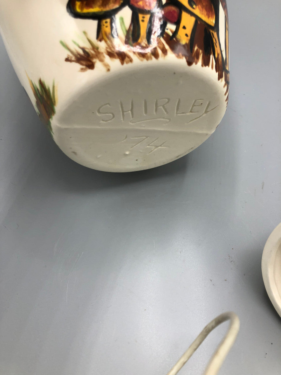 Large mushroom ginger jar