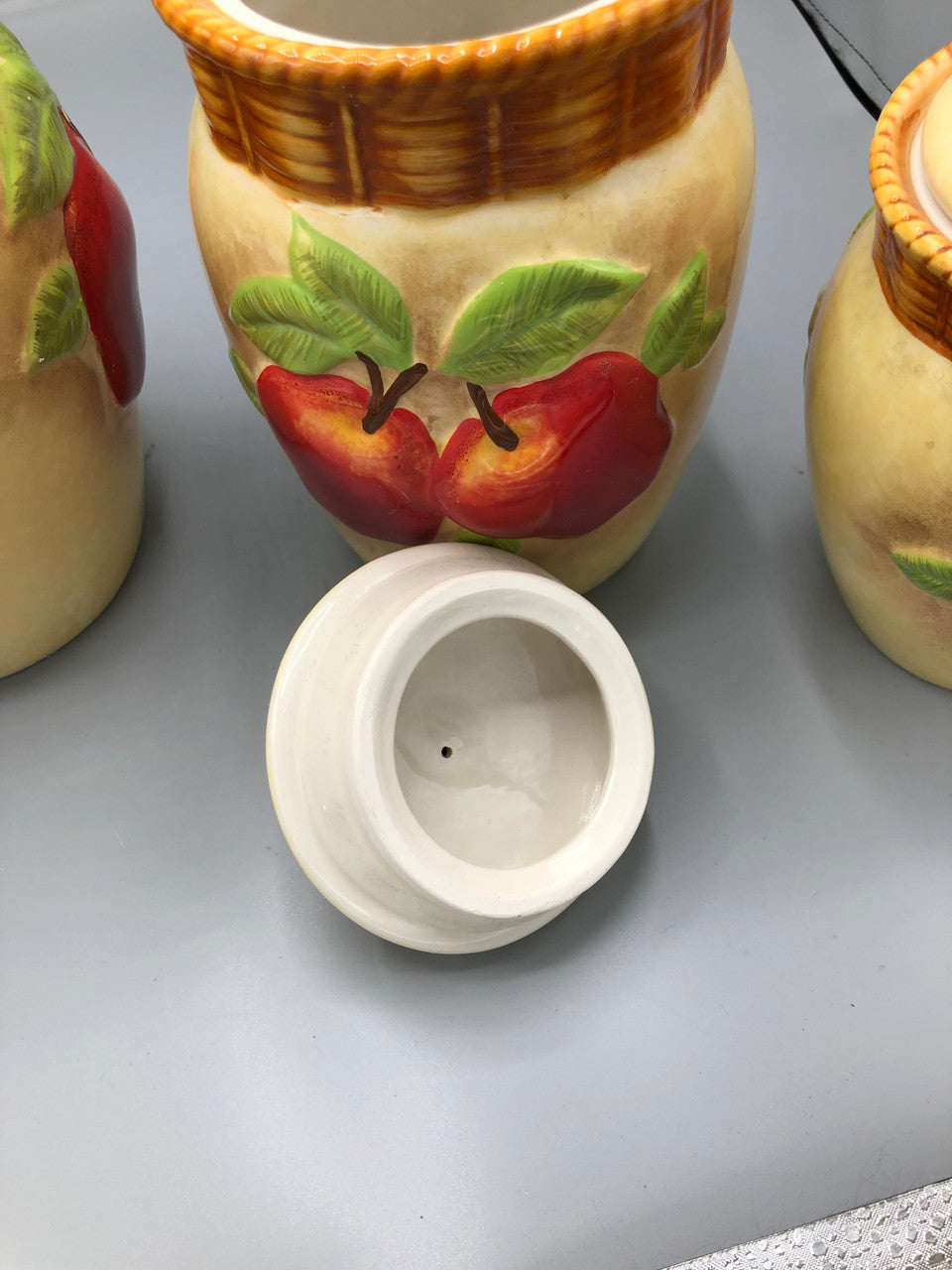 Cracker Barrel Canister Apple Set