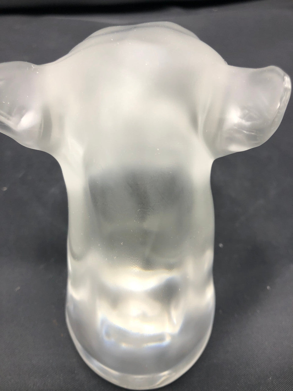 Saint Louis Crystal leopard Signed paperweight