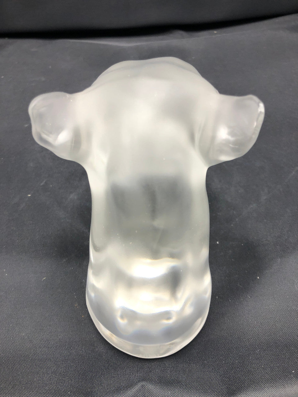 Saint Louis Crystal leopard Signed paperweight