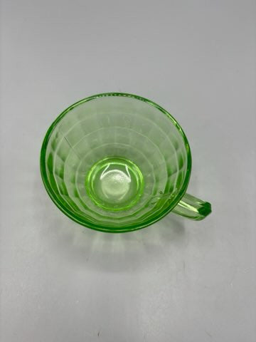 Uranium glass block optic cup