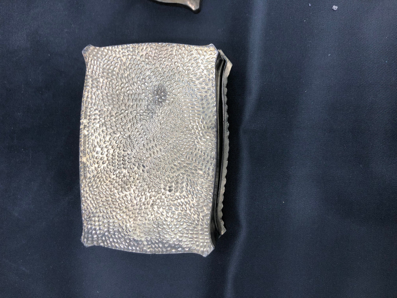 Japan Metal Ashtray & Matchbox Holder