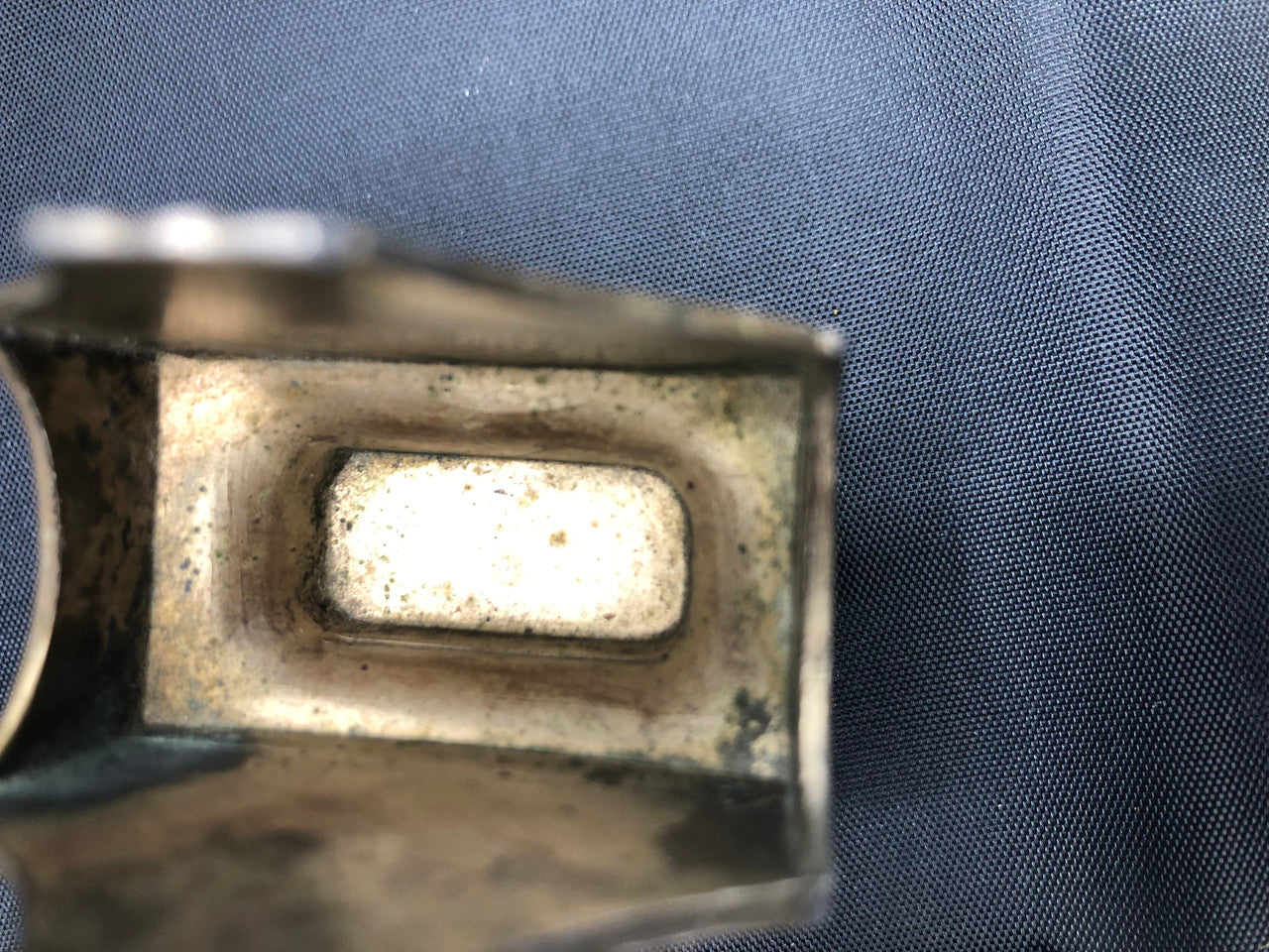 Japan Metal Ashtray & Matchbox Holder