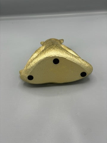 Golden textured Yoga cat
