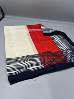 Red, White and Blue stripe scarf