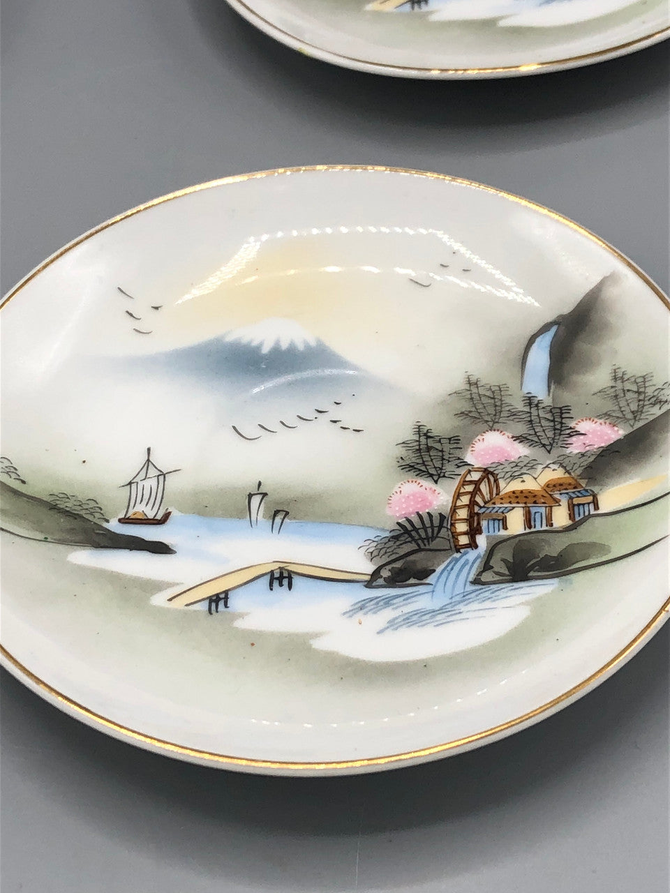 Set of 4 Chinese Kutani Saucers