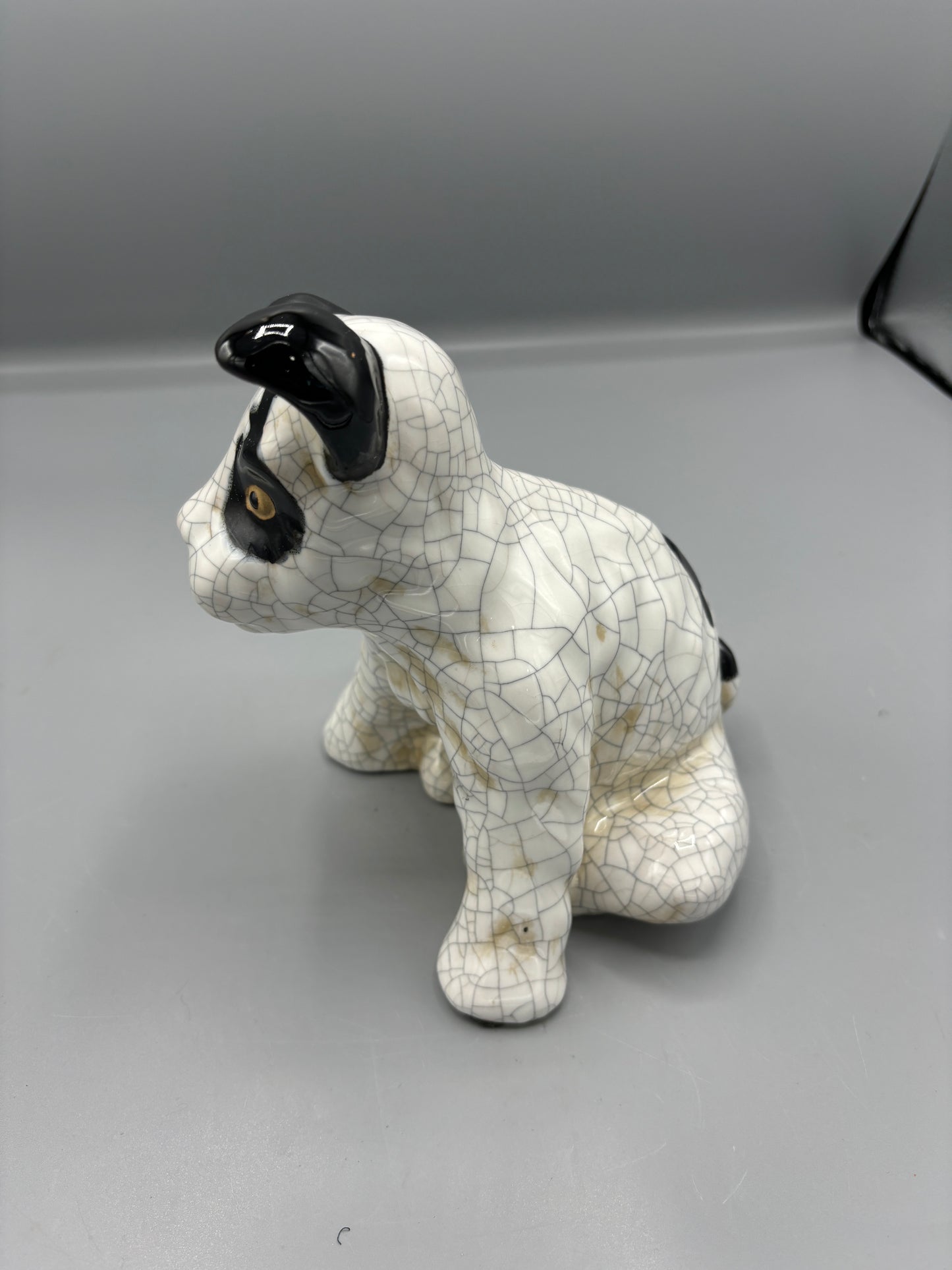 Stoneware Jack Russel terrier dog figure