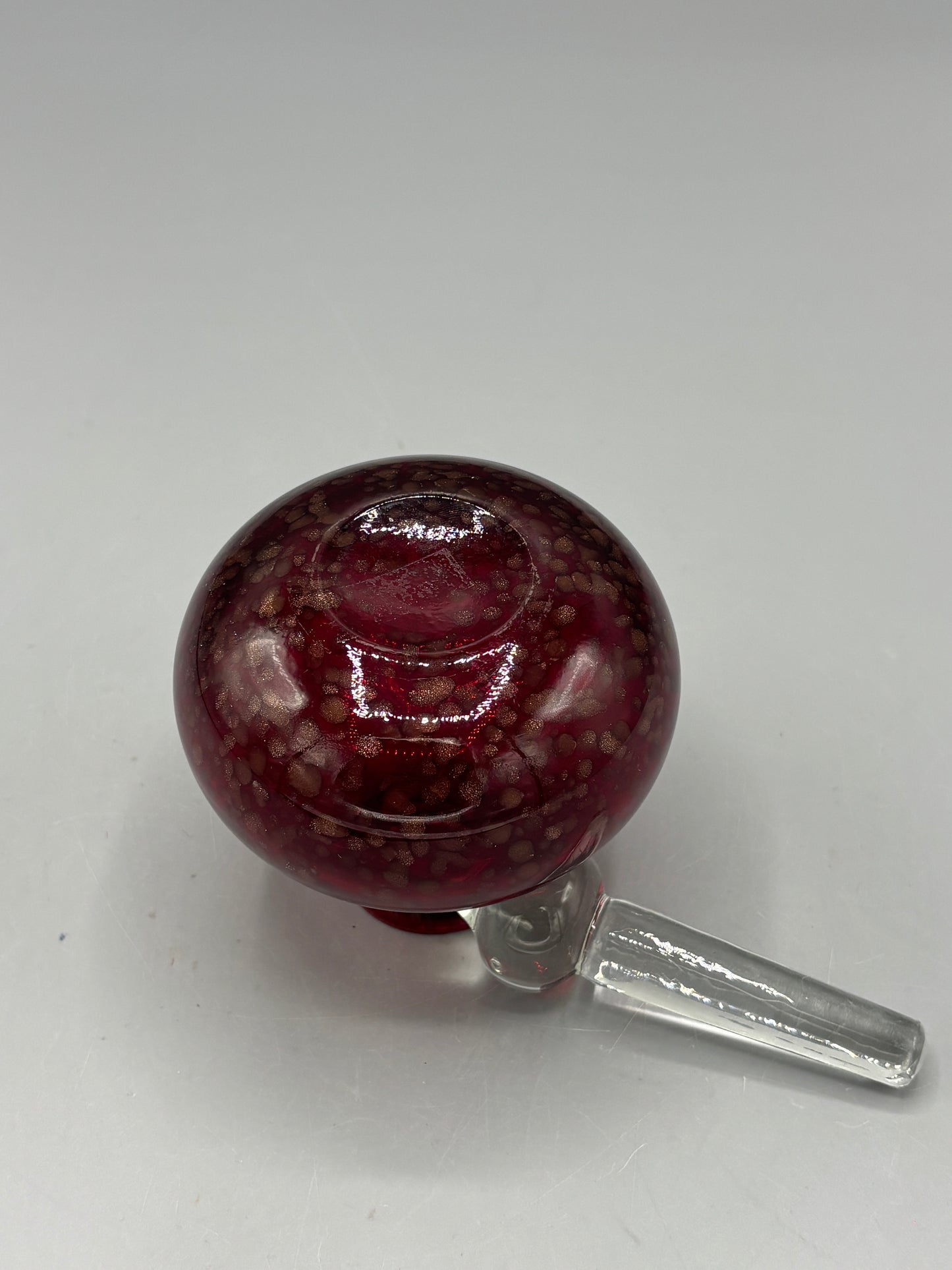 Vintage Bischoff red perfume bottle