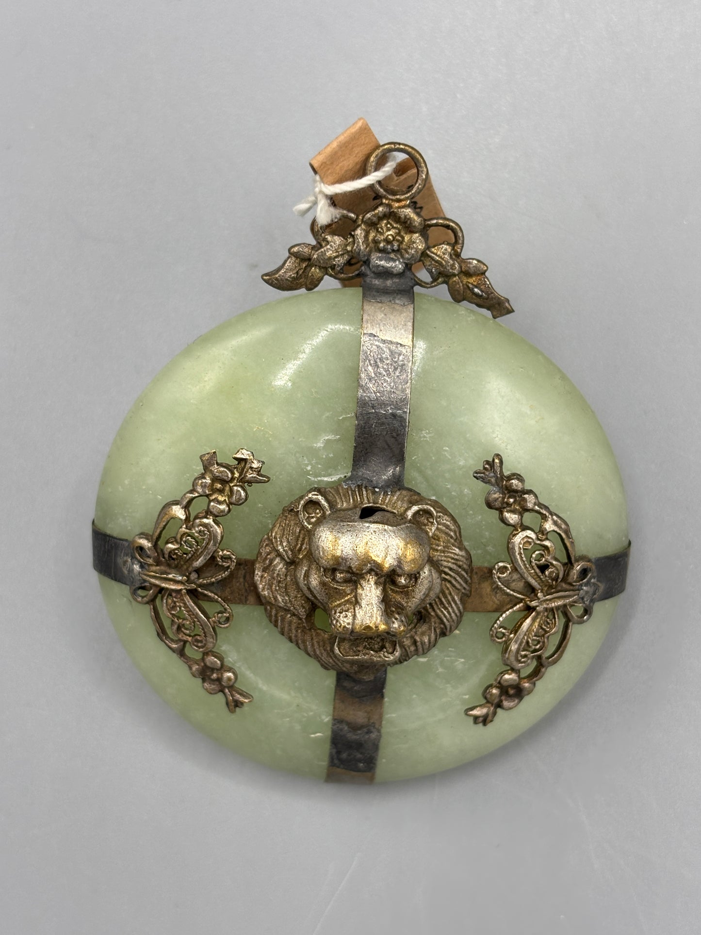Antique China Jade stone Lions head