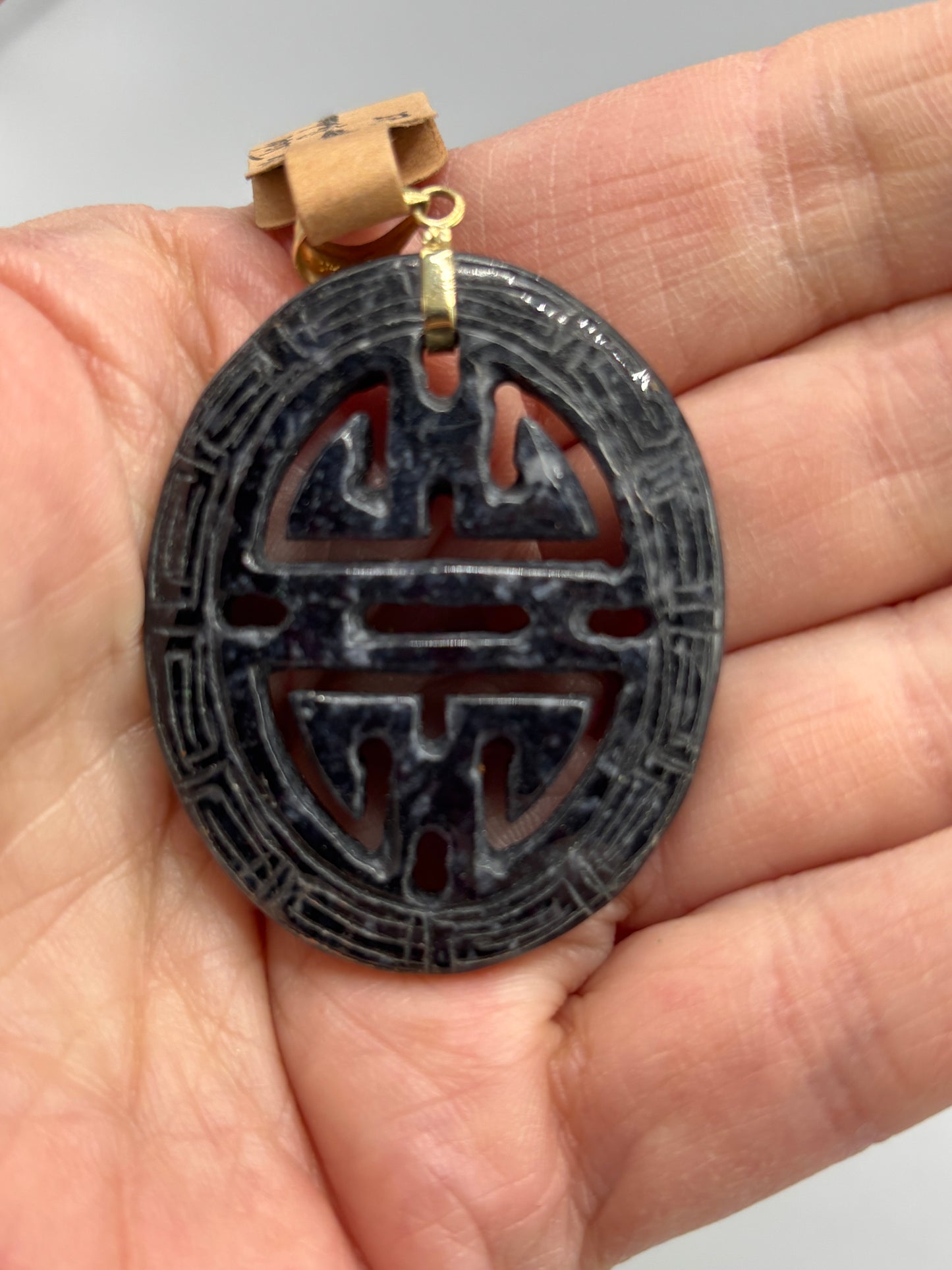 Black Jade Chinese 14kt