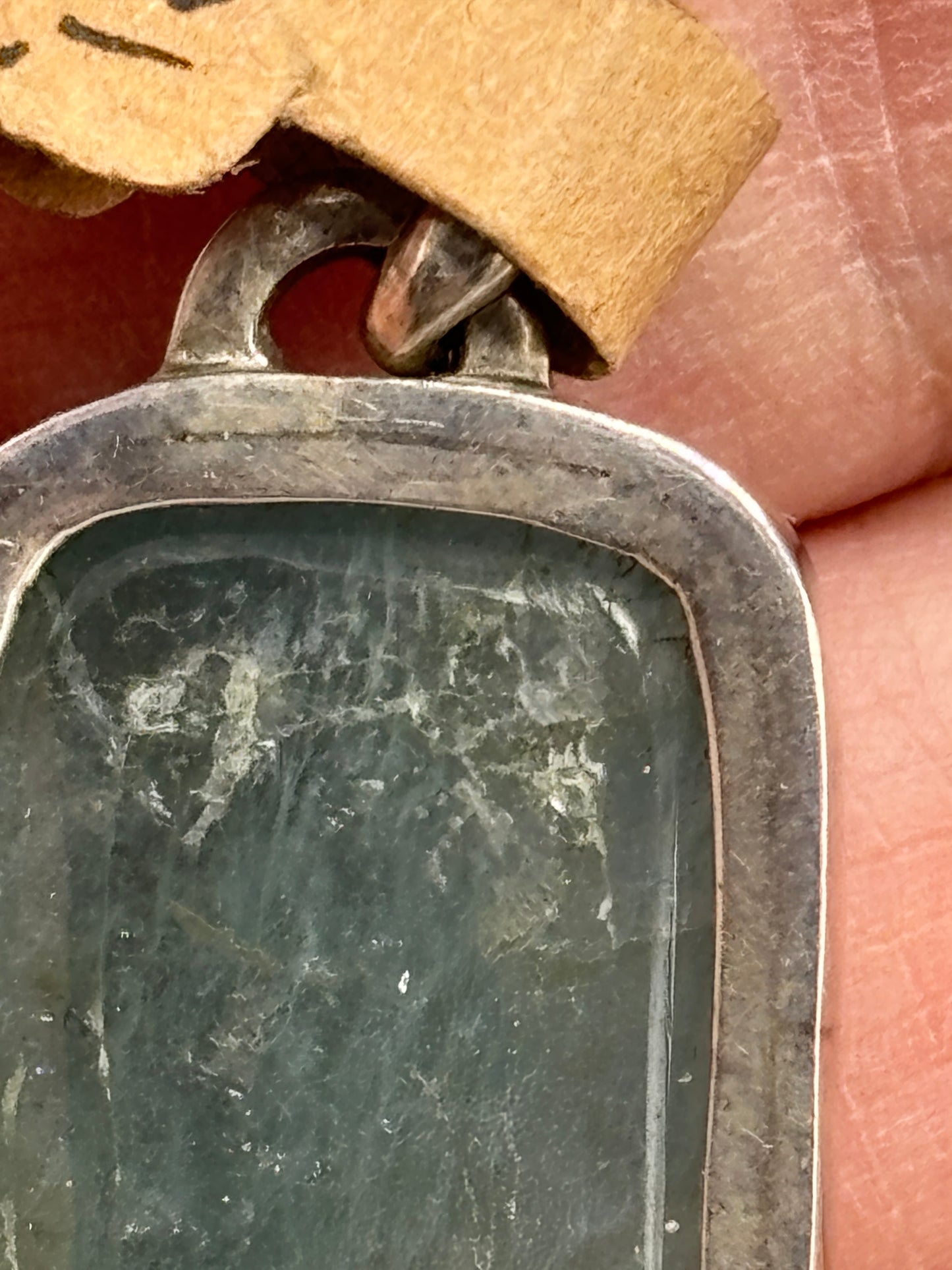 Sterling polished Aquamarine pendant