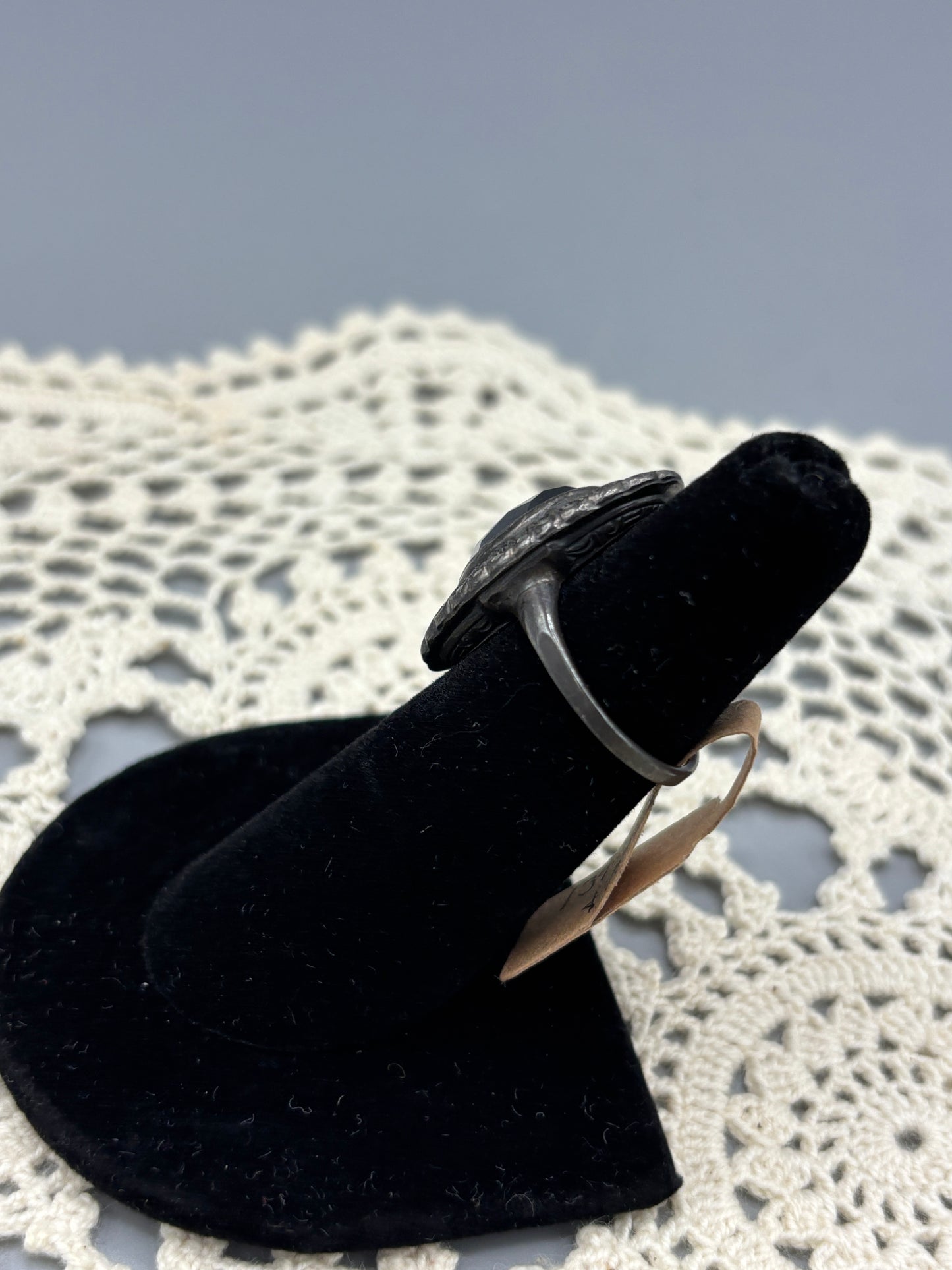 Sterling Marcasite with Hematite stone