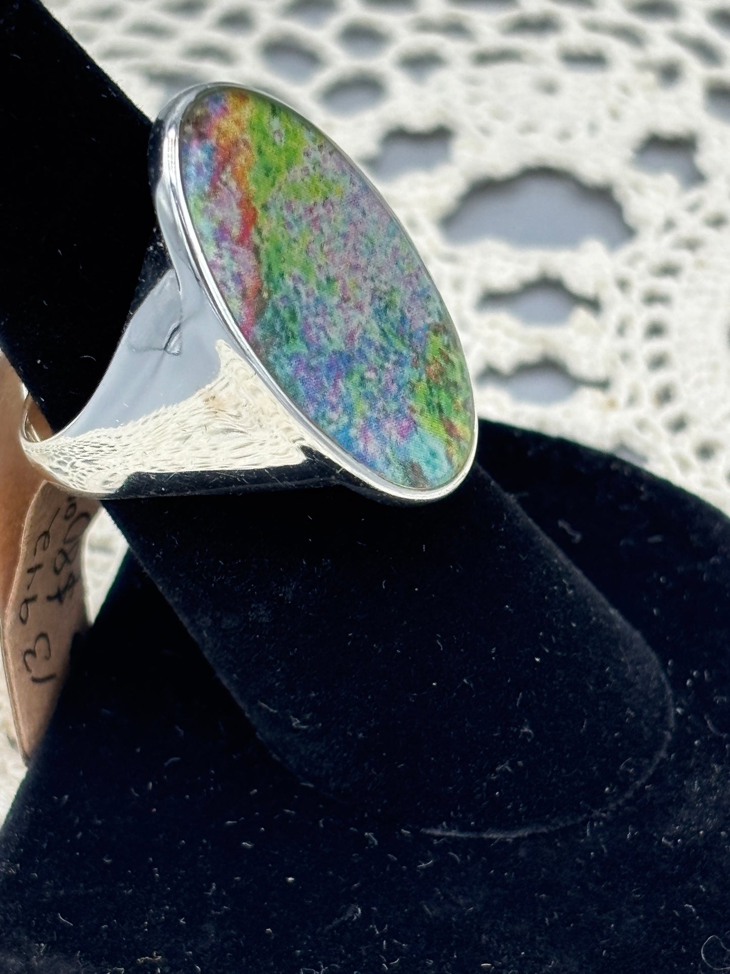 Sterling Colorful Signet ring