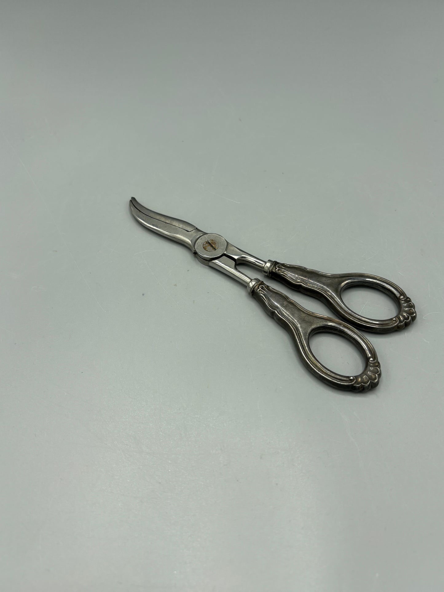 Vintage pair of Sterling silver handle grape shears